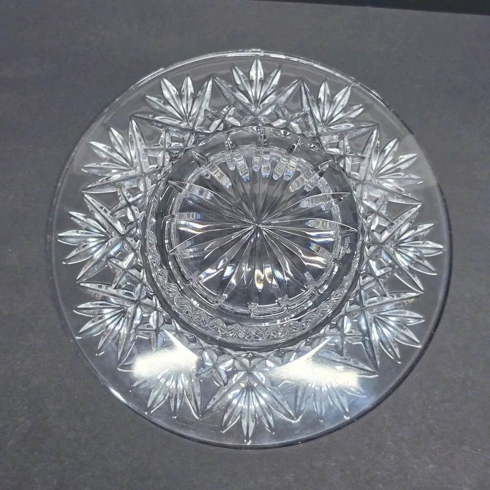 Jim O'Leary 2000 Waterford Crystal Bethany Pillar Candle Holder Bottle Coaster